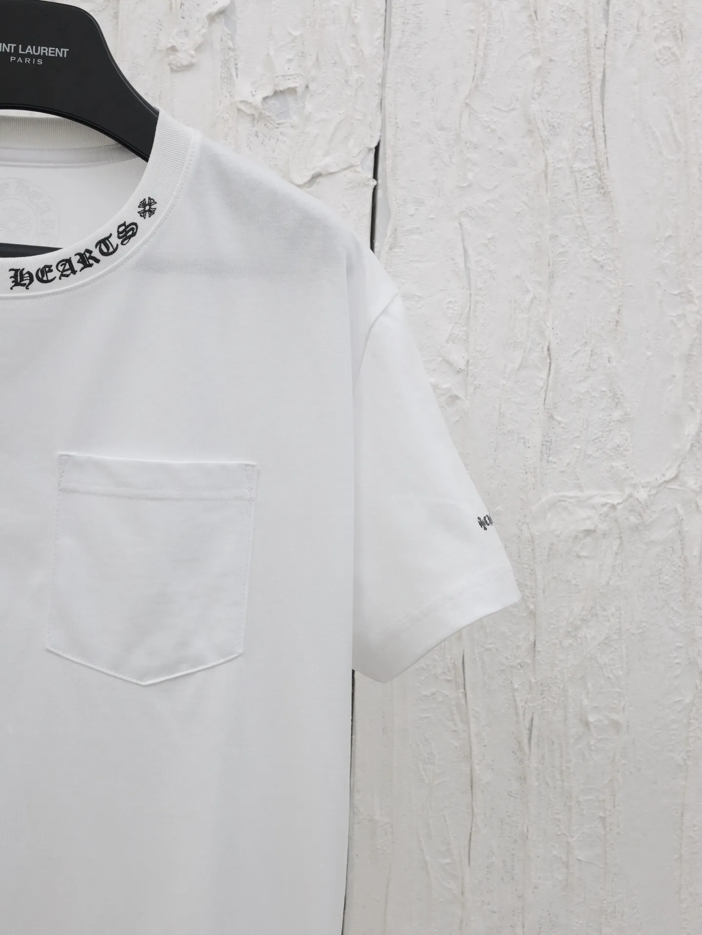 🅿️280 Chrome Hearts*/Chrome Hearts 25 new style Sanskrit letter printed short-sleeved T-shirt with collar Size: S/M/L